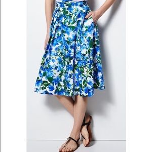 Milly for Kohls Floral Midi Skirt